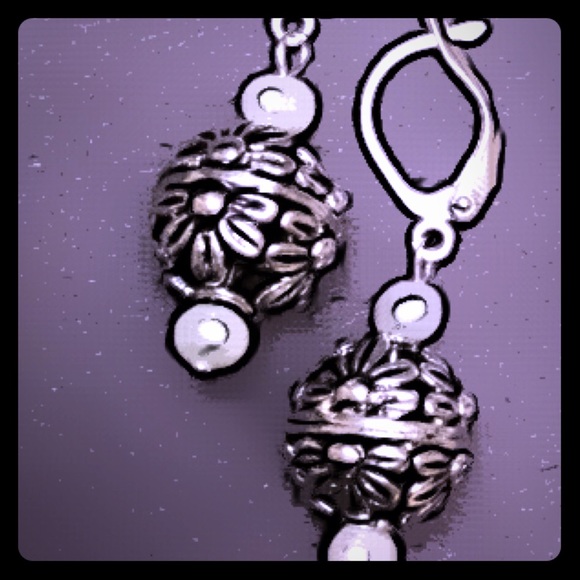 Casey Keith Design Jewelry - Floral Globe Earrings